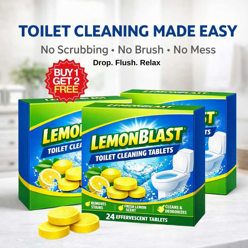 Lemonblast Toilet Cleaning Tablets | BUY 1 GET 2 FREE!