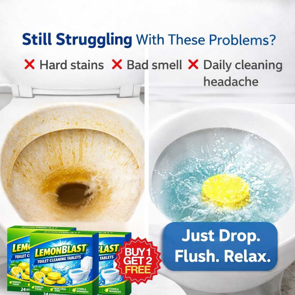 Lemonblast Toilet Cleaning Tablets | BUY 1 GET 2 FREE!