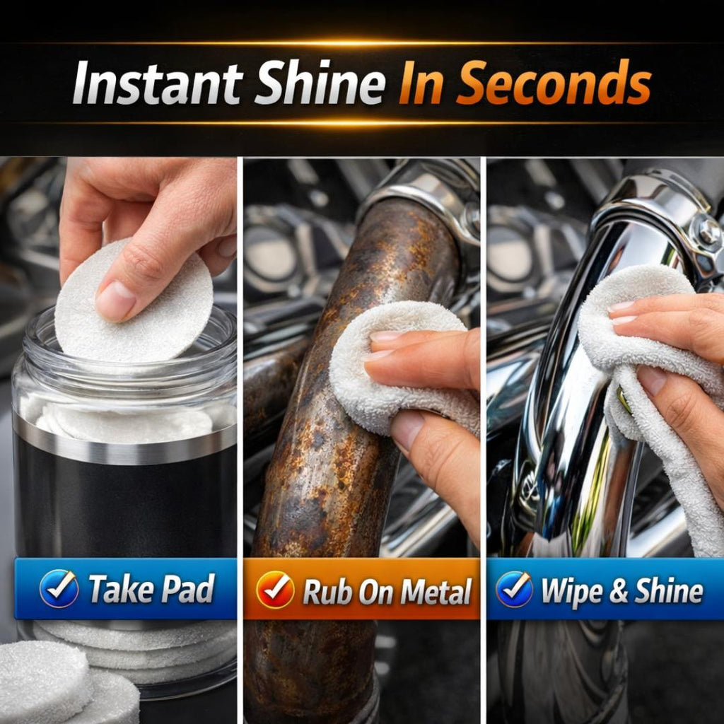 Chrome & Steel Reusable Polish Pads