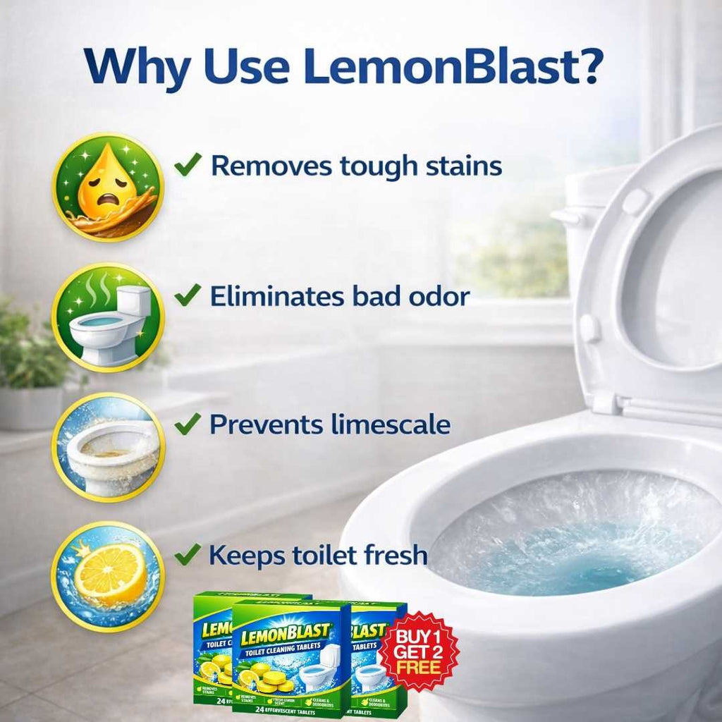 Lemonblast Toilet Cleaning Tablets | BUY 1 GET 2 FREE!
