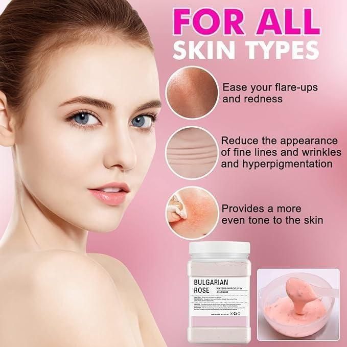 Professional Peel-Off Hydro Bulgarian Rose Jelly Face Mask