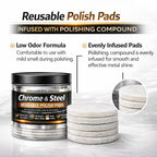Chrome & Steel Reusable Polish Pads