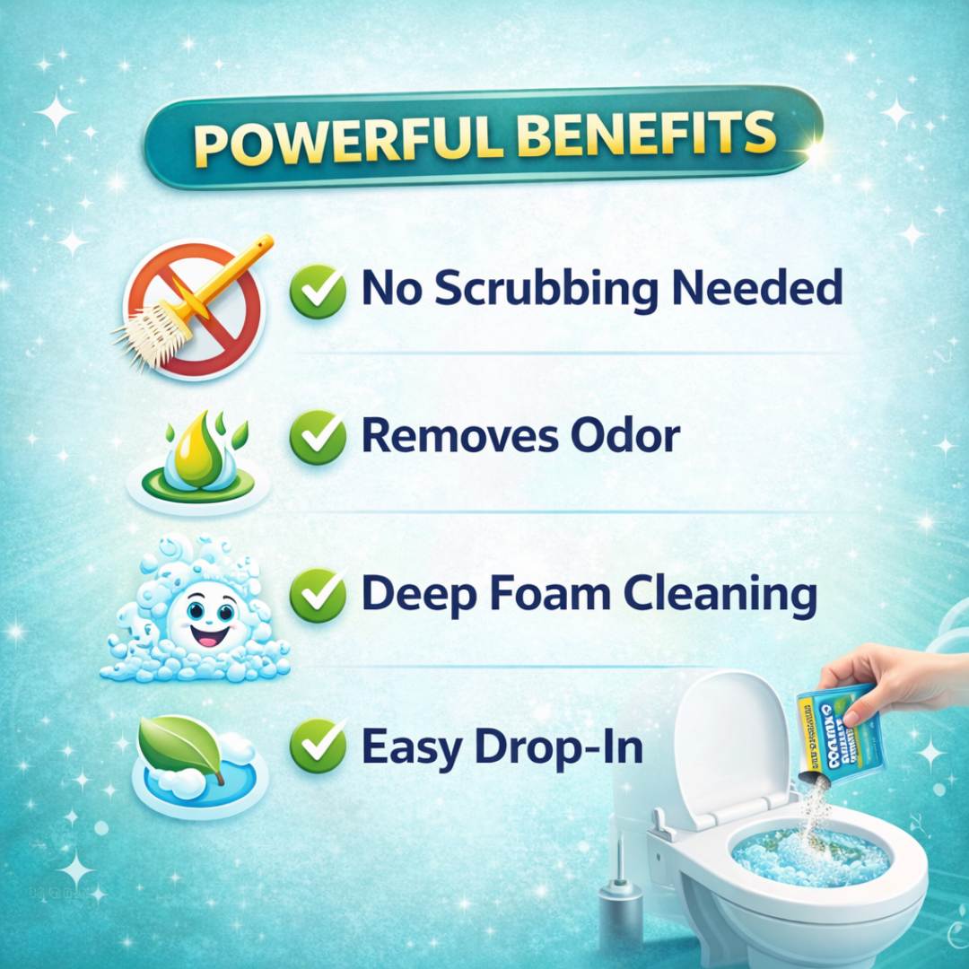 FoamFix Toilet Cleaning Foam Powder | BUY 1 GET 1 FREE!