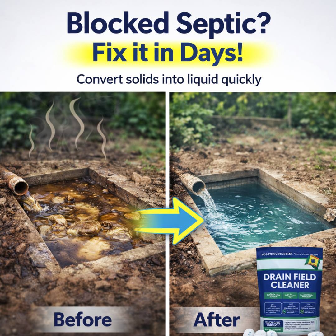 Drain Field Cleaner Tablets (20 Tablets) – Restore Your Septic System Naturally