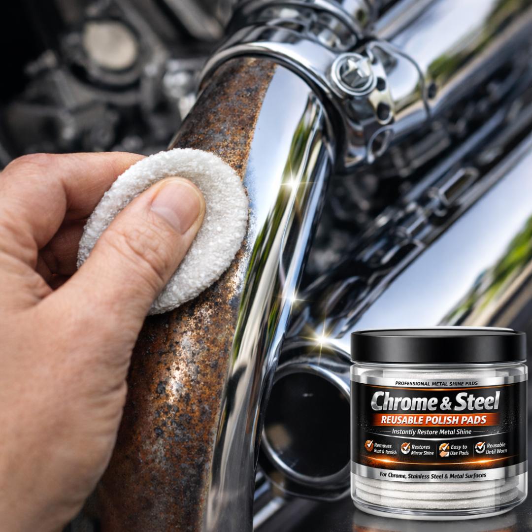 Chrome & Steel Reusable Polish Pads