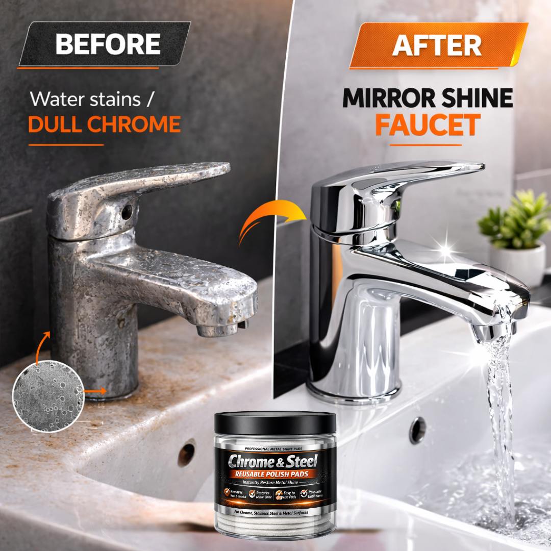 Chrome & Steel Reusable Polish Pads